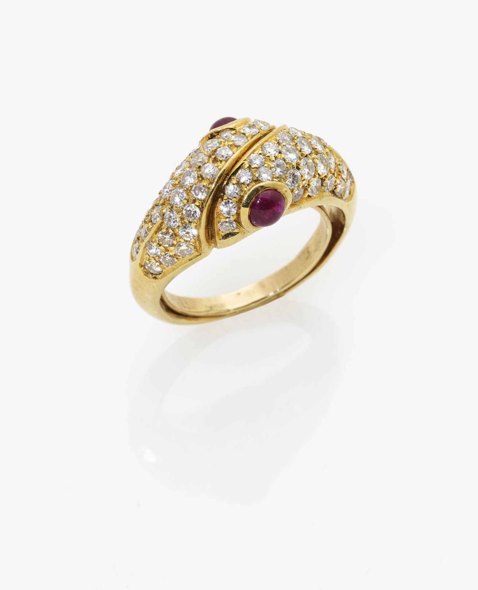 A Ruby and Diamond Ring