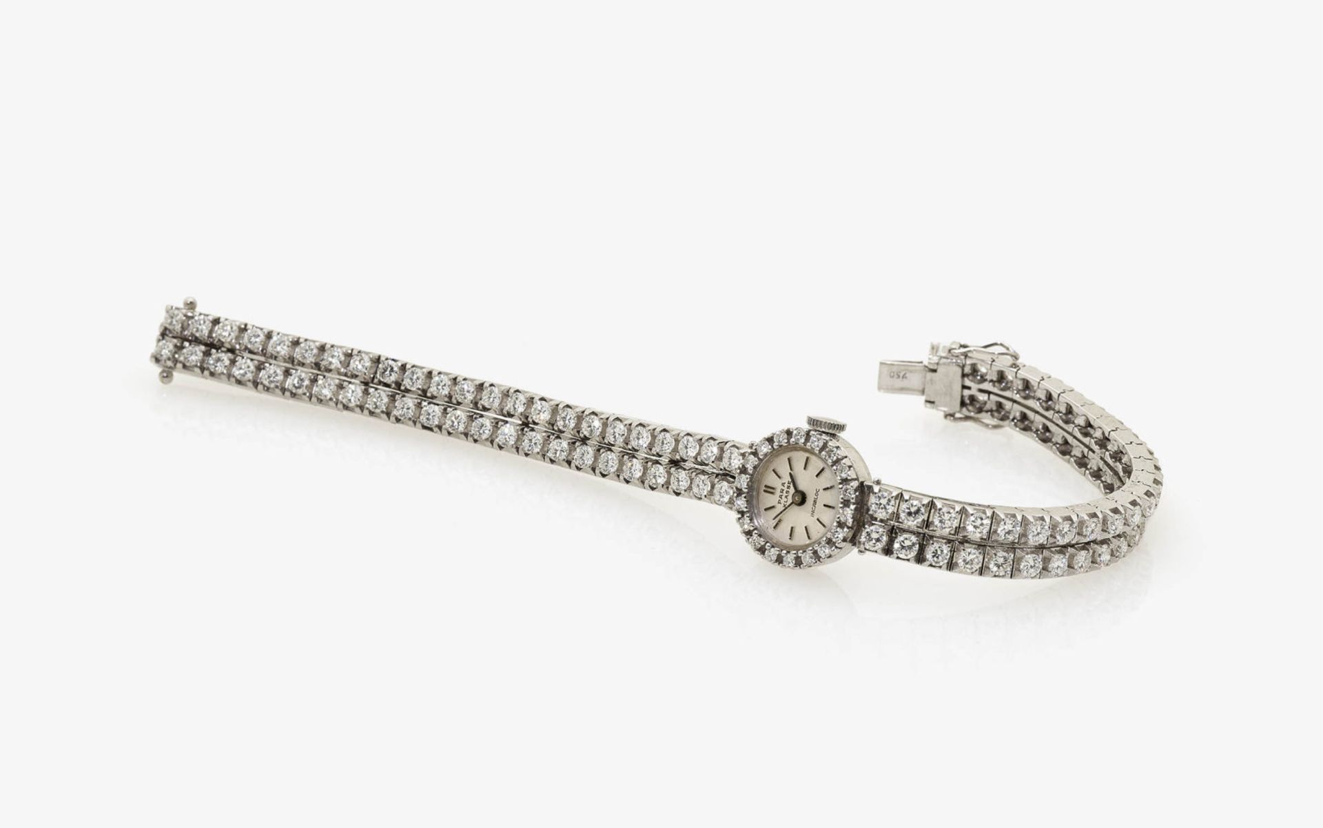 A Diamond set Lady's Bracelet Watch