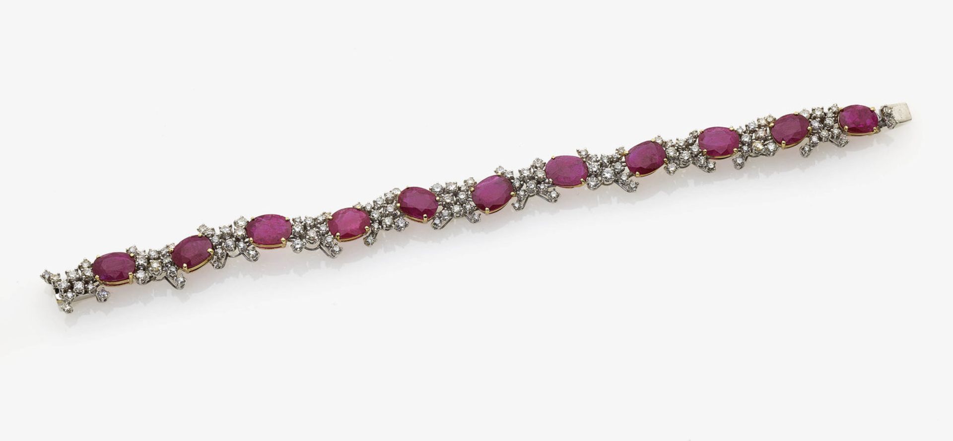 A Ruby and Diamond Bracelet