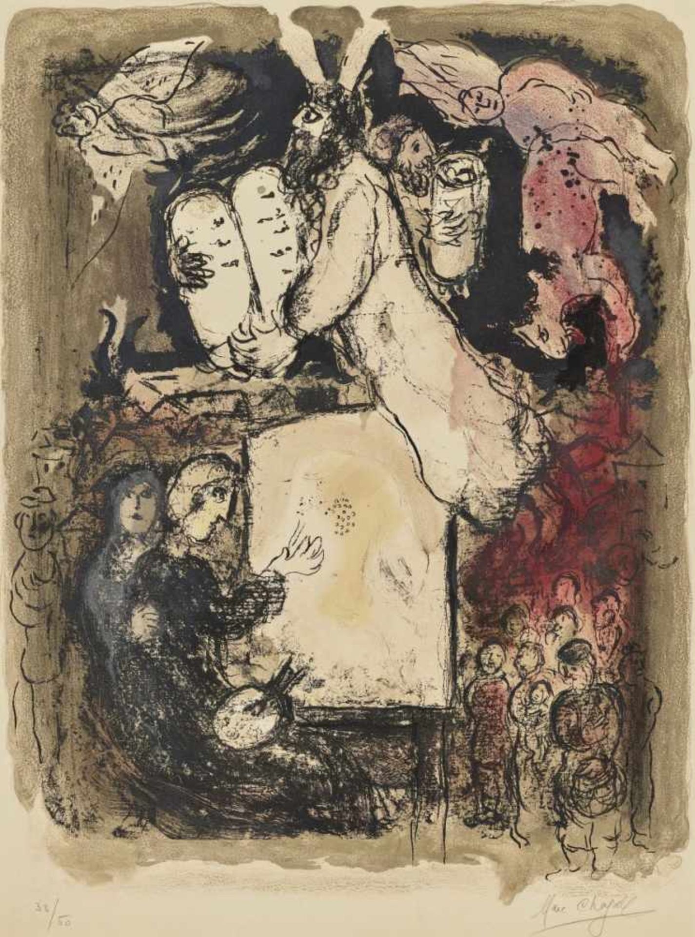 Chagall, Marc1887 Witebsk - 1985 St. Paul de VenceLe Songe du Peintre. 1967 Farblithografie auf