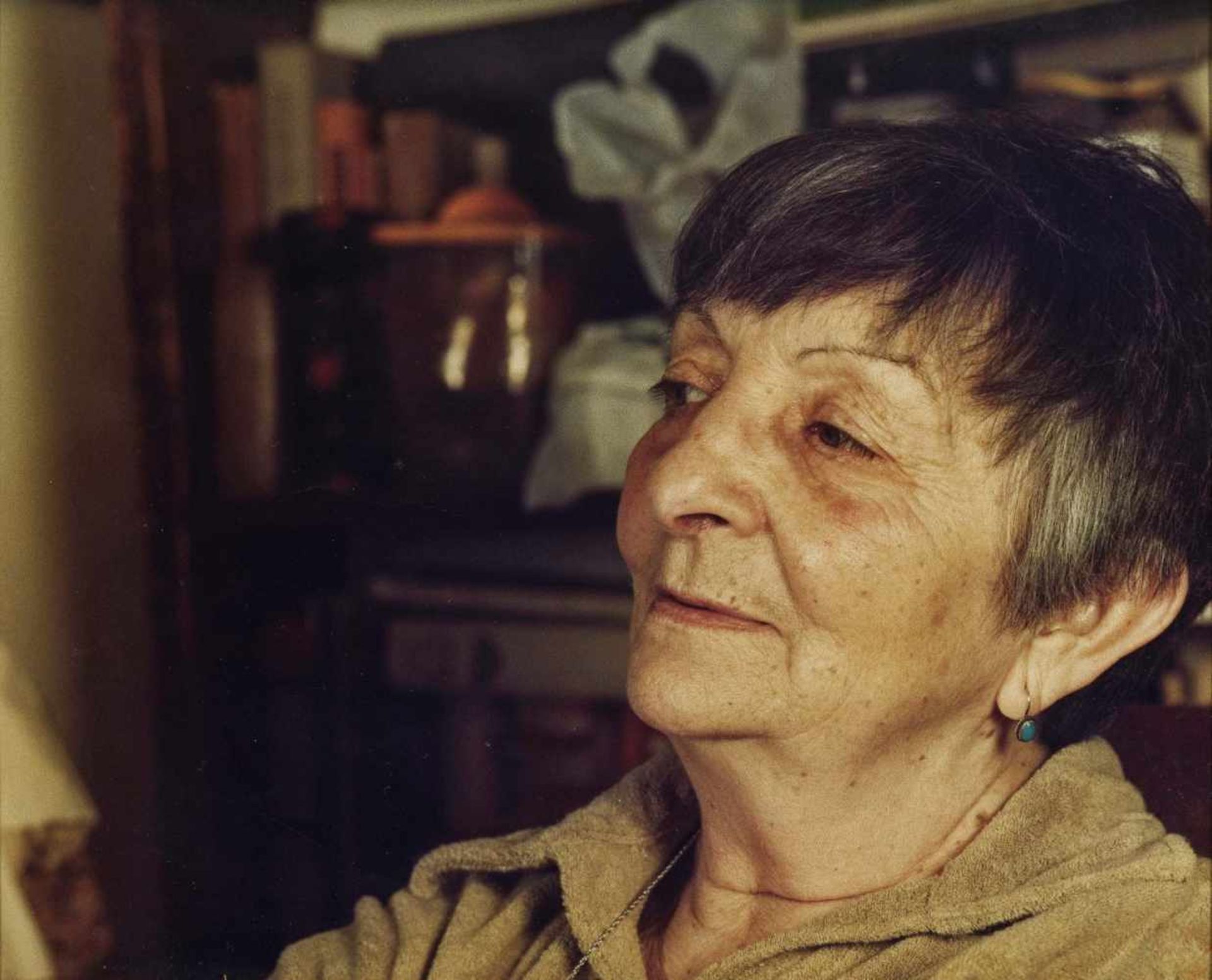 Margit, Anna1913 Borota - 1991 BudapestSelbstporträt Gouache auf rötlichem Packpapier 96,5 x 48 cm - Bild 2 aus 2