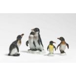 Vier Pinguine