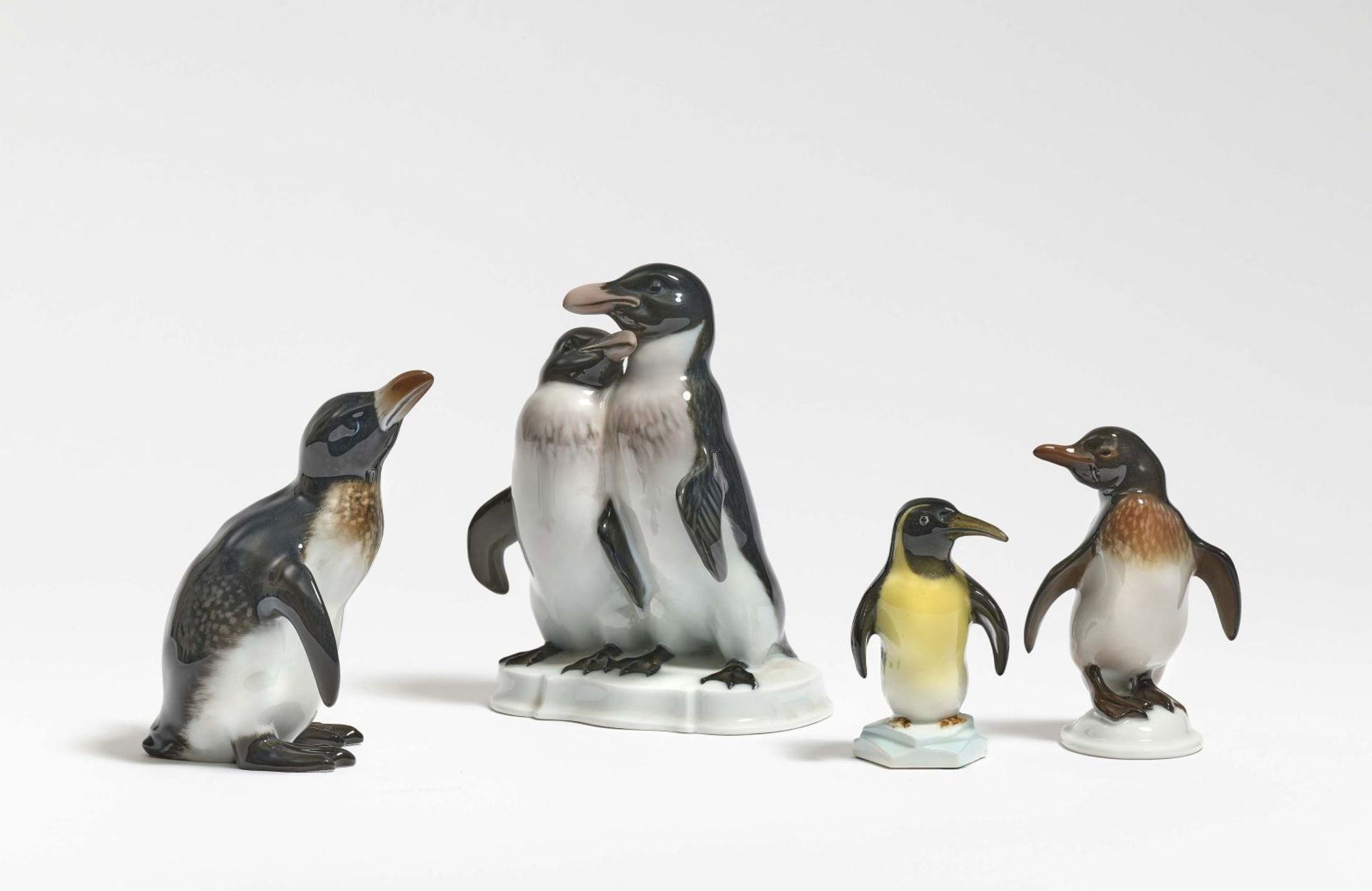 Vier Pinguine
