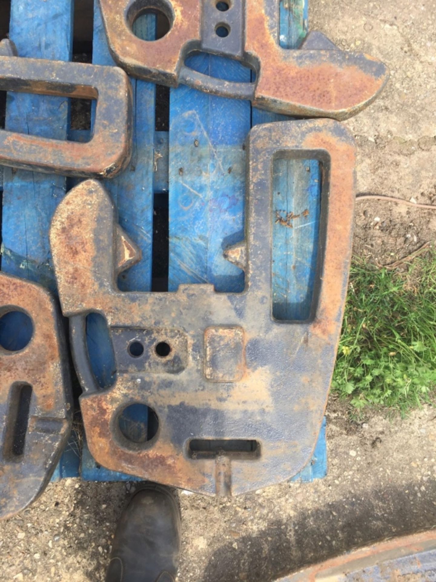 Case tractor front weight set