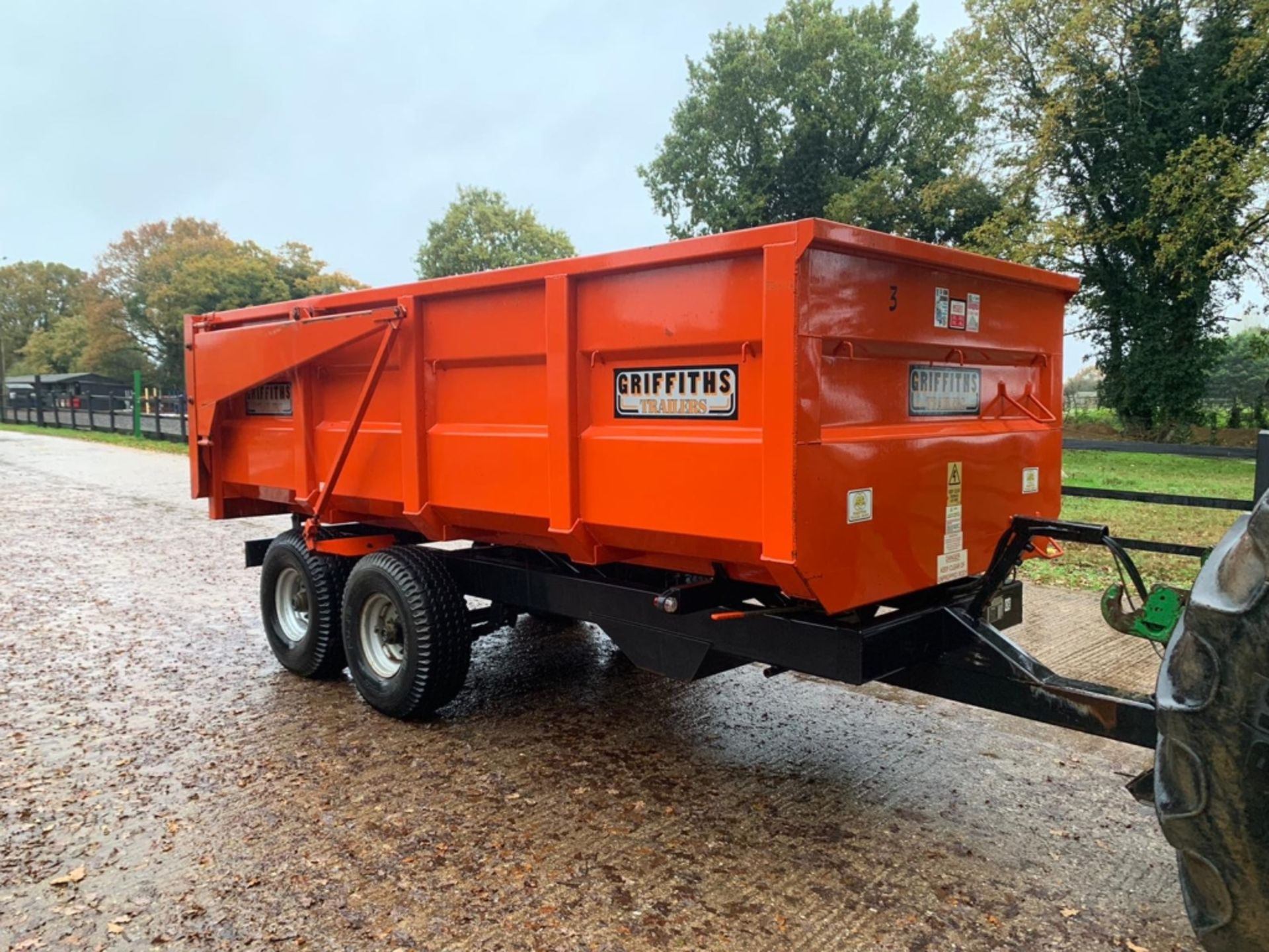 Griffiths 8ton tipping trailer - Image 9 of 9
