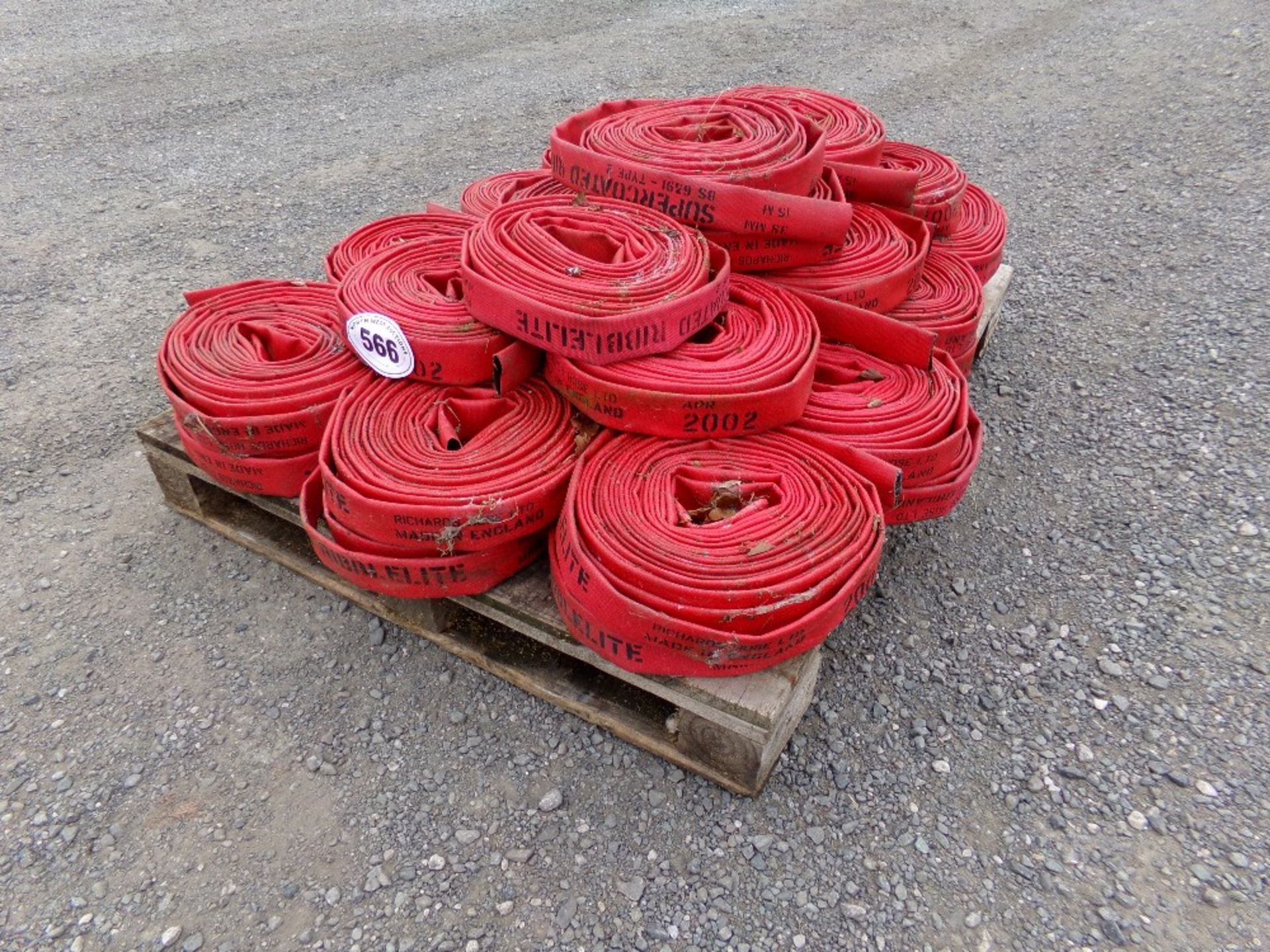 PALLET OF FIRE HOSES