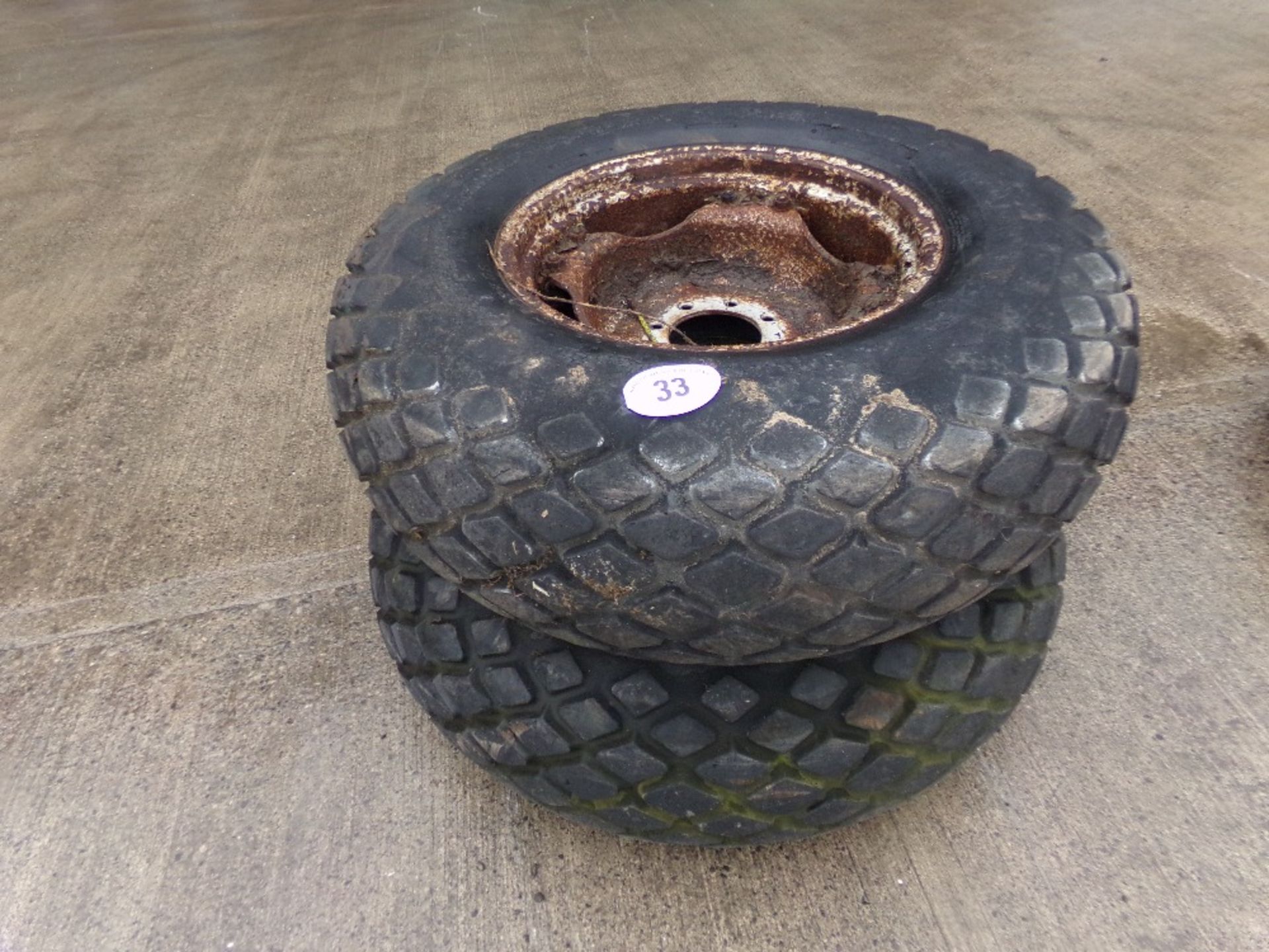 PAIR TRACTOR TURF WHEELS