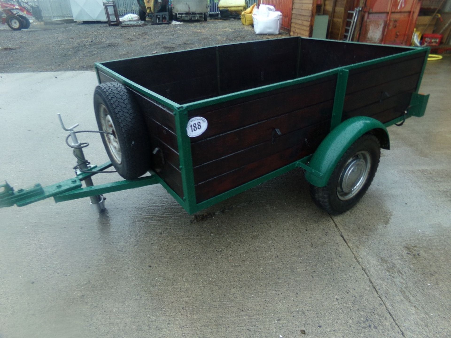 2 WHEEL 6`6 X 4" TRAILER WITH LIGHTS - Image 2 of 3