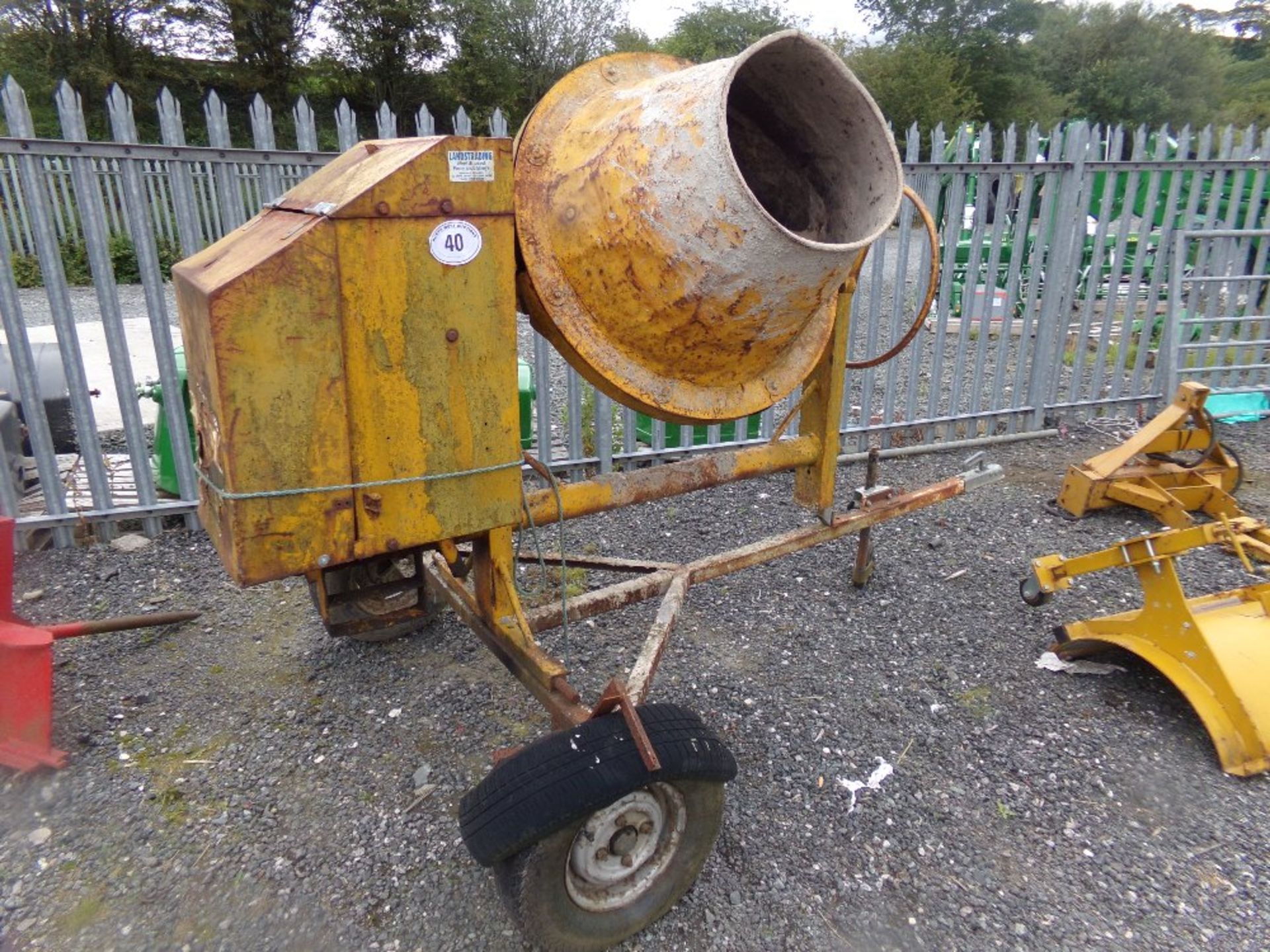 DIESEL CEMENT MIXER (STARTING HANDLE IN - Image 2 of 2