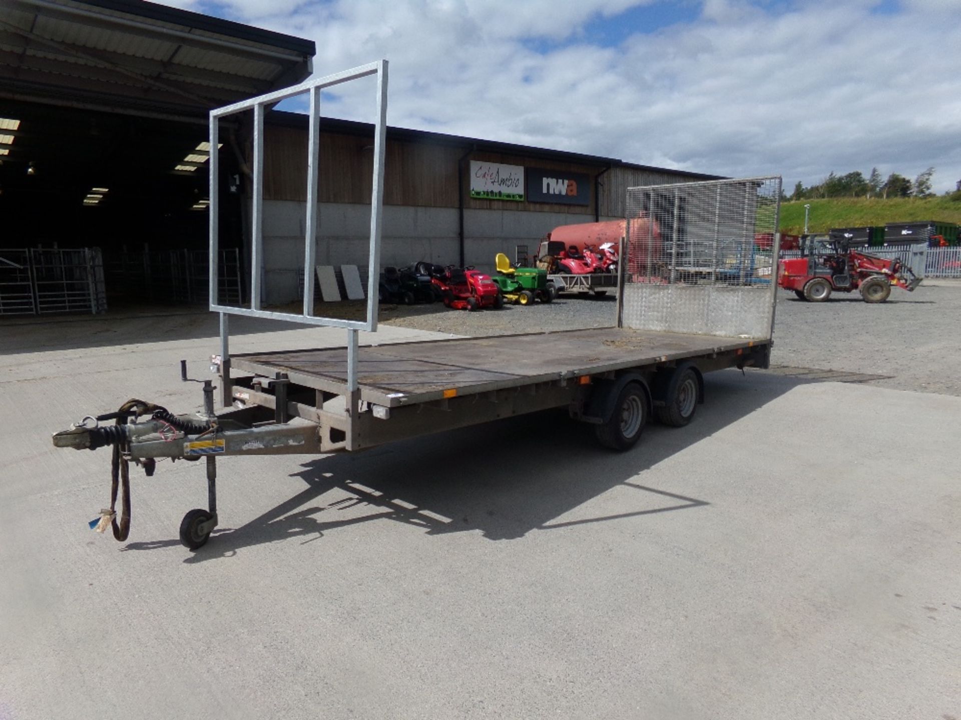 18FT IFOR WILLIAMS LM186 FLAT BED TRAILE