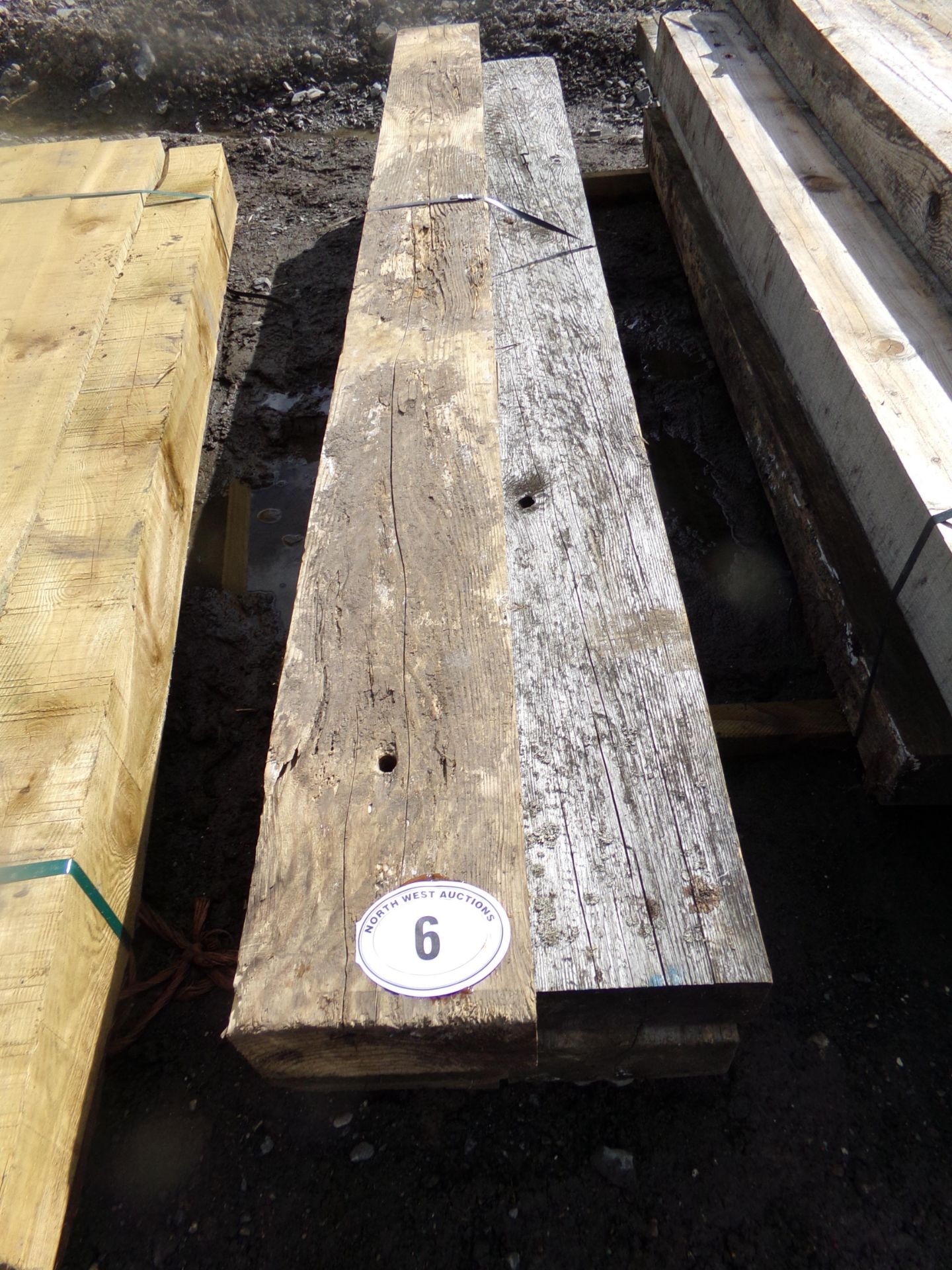 QUANTITY TIMBER 8 X 4" X 6FT LONG APPRO "