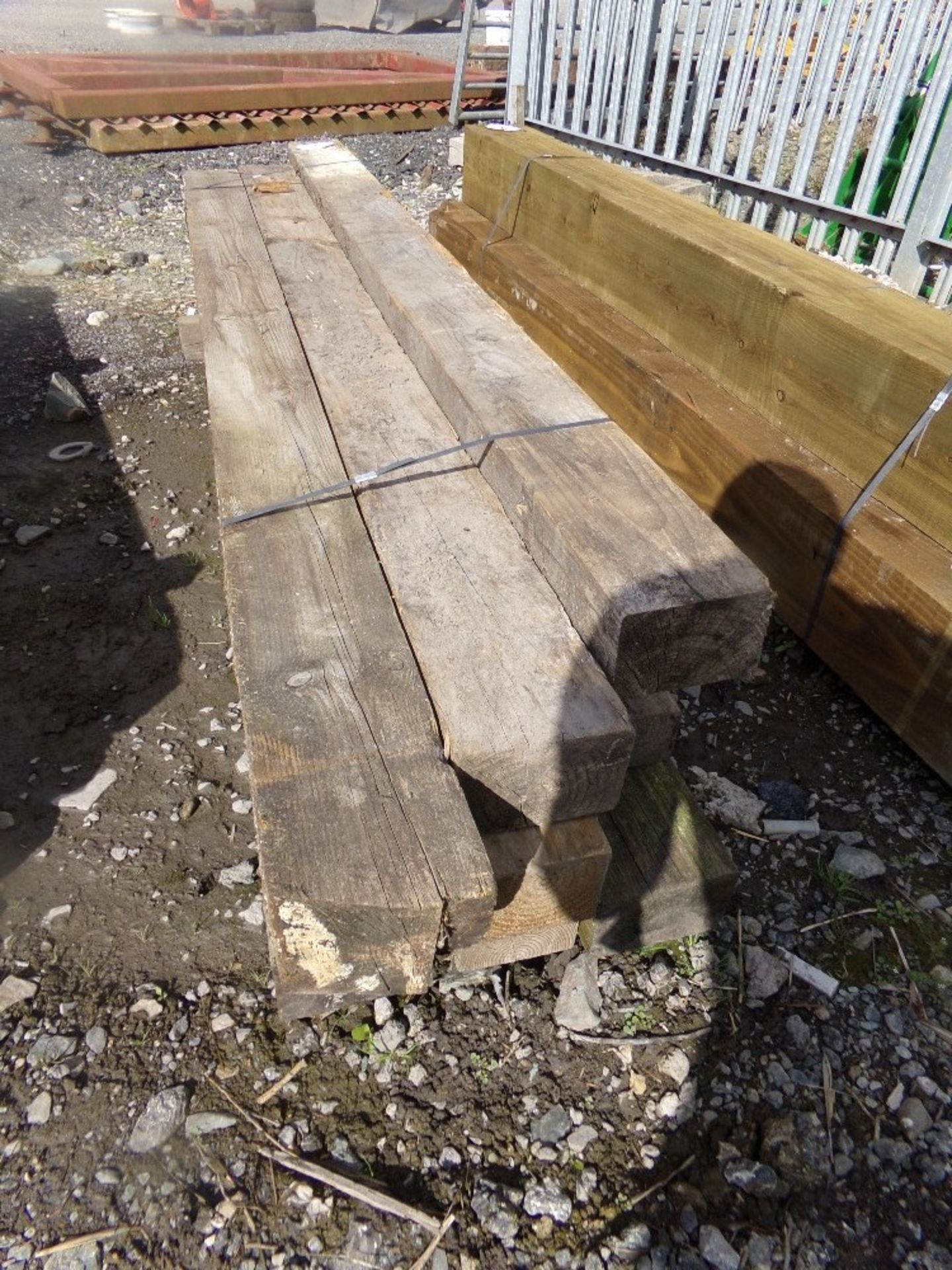 QUANTITY OF TIMBER 6 X 4" X 8`LONG APPR "