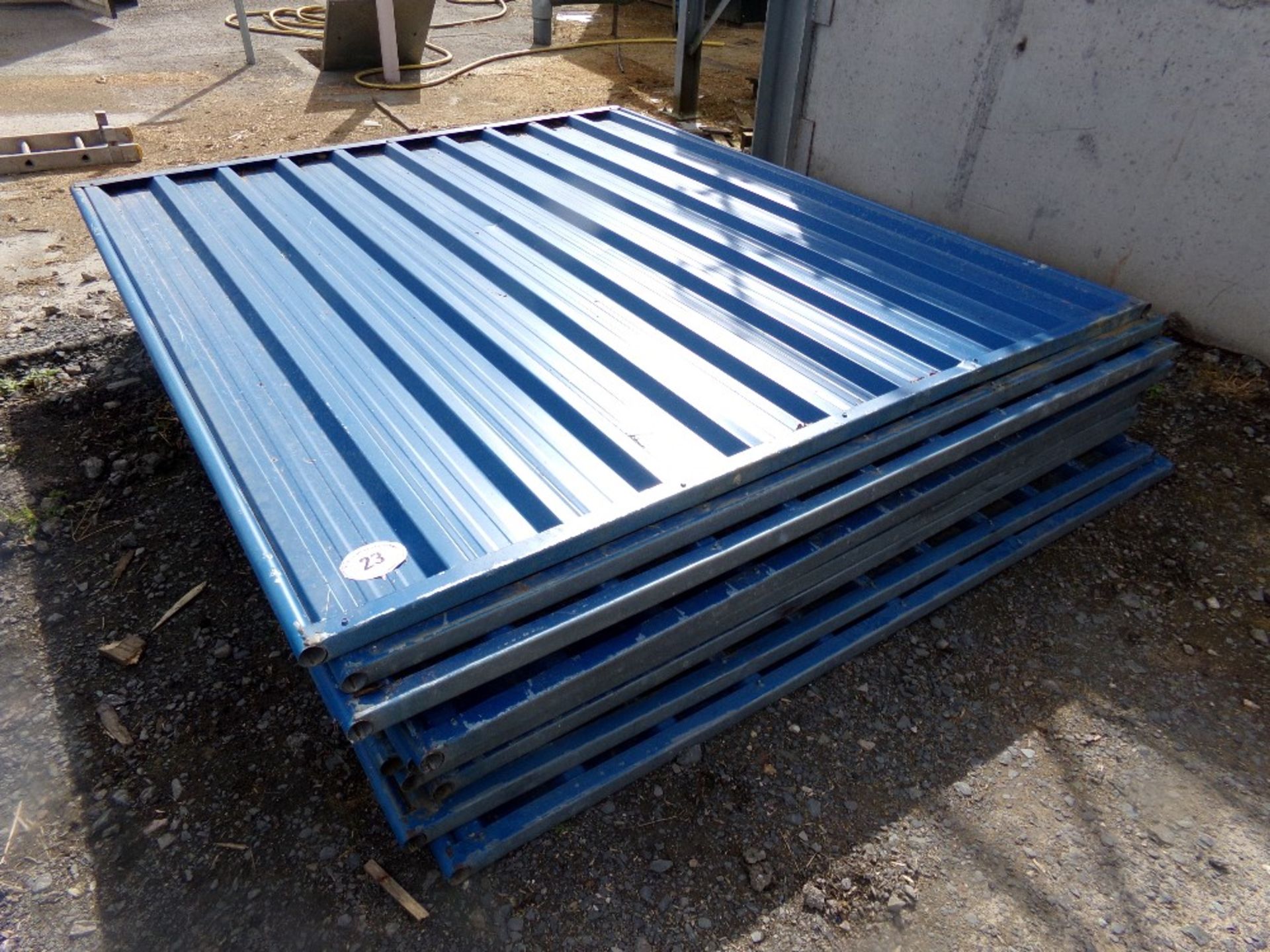 11 SOLID SITE PANELS 2.4M HIGH X 2.1M WI