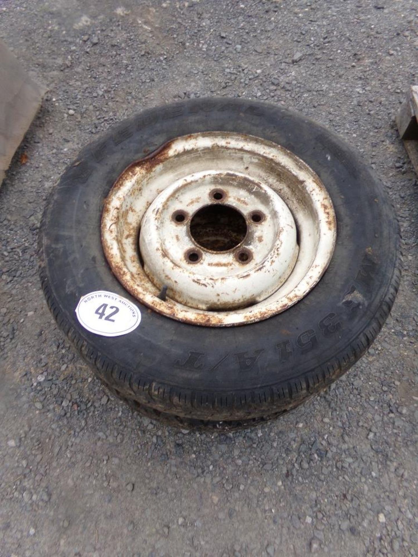 LANDROVER WHEELS AND TYRES X 2 (+VAT)