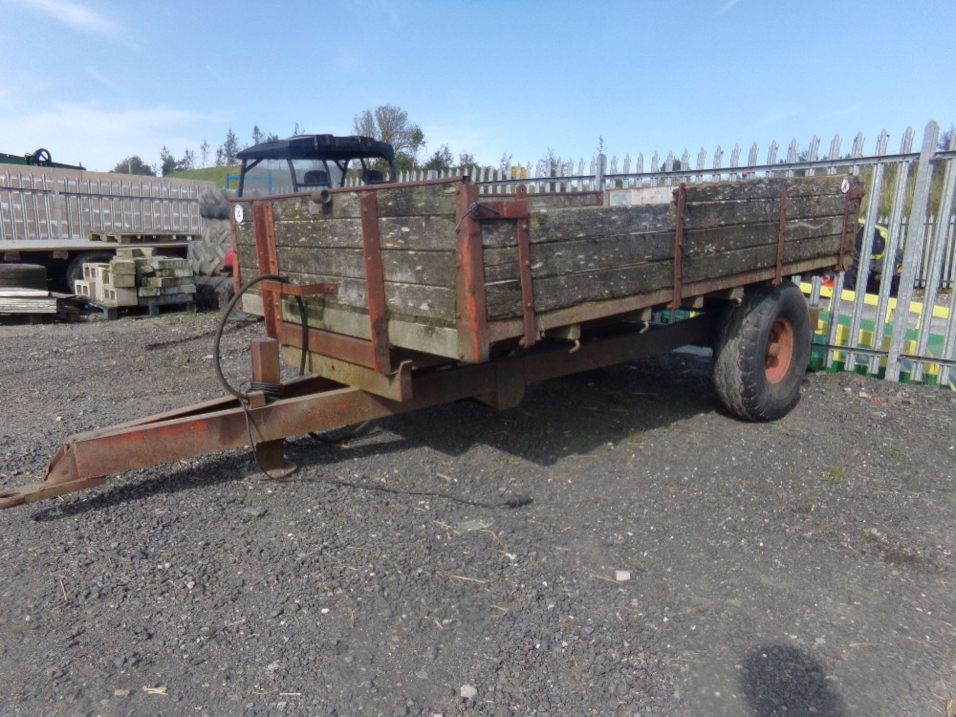 2 WHEEL TIPPING TRAILER (NO VAT) - Image 2 of 2