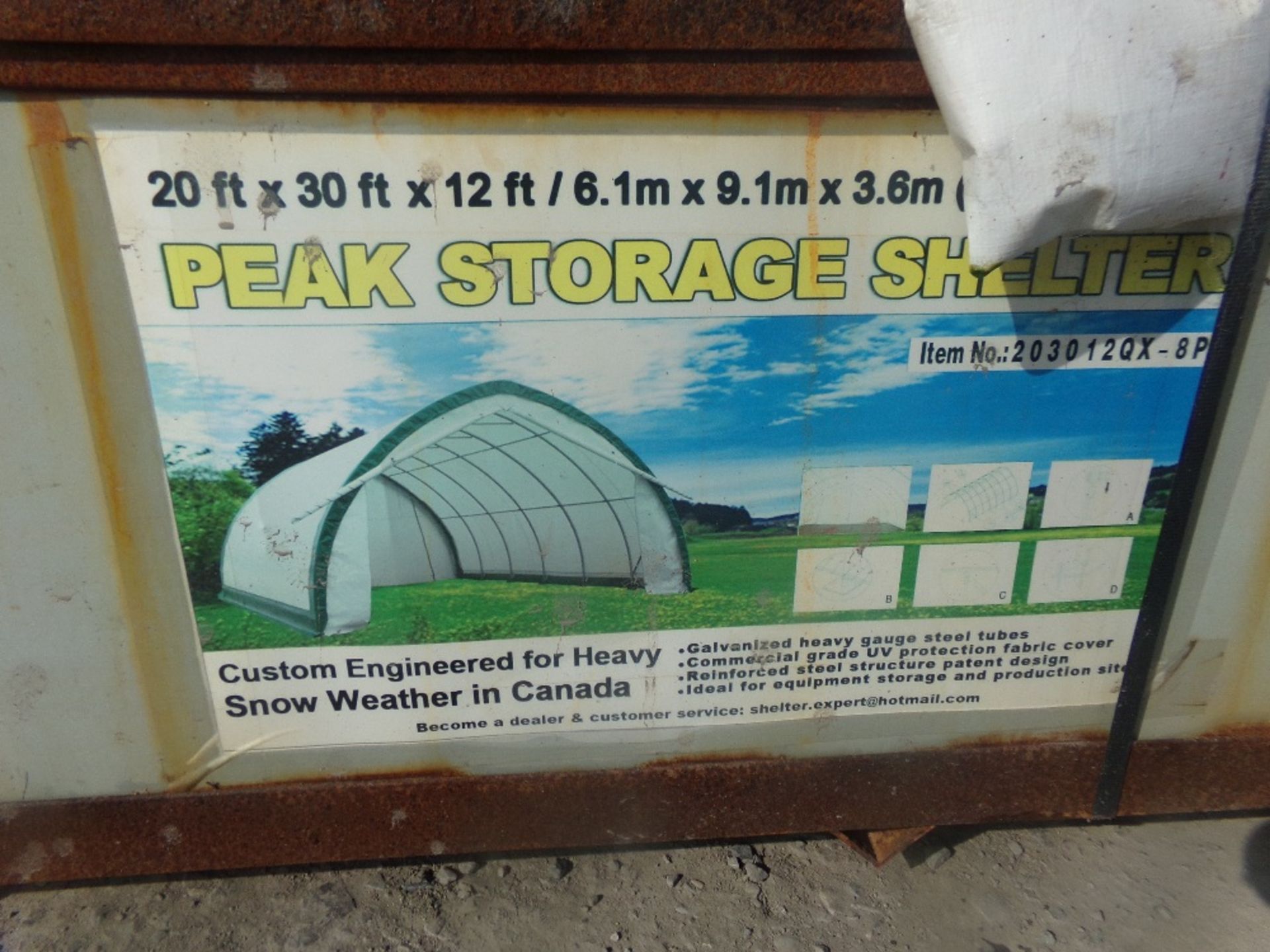 FIELD SHELTER/POLY TUNNEL (20FT X 30FT X 12FT) (NO VAT) - Image 2 of 2