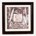 L.L. Lunde Kevin Red Star Portrait Framed Etching