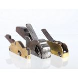 Collection of Brass & Steel Rabbet Plane/ Plows