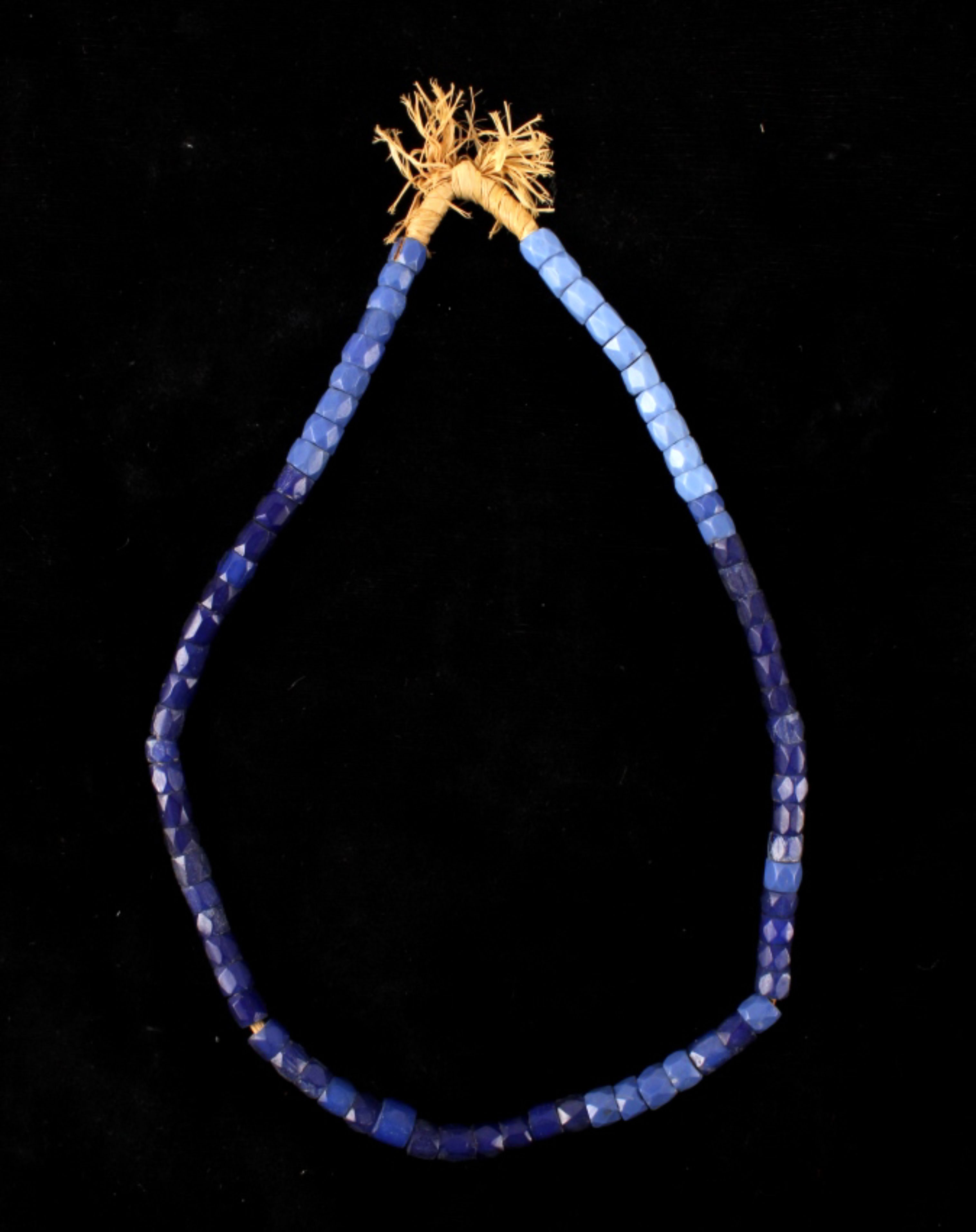 African Cobalt Glass Trade Bead Necklaces - Image 11 of 17