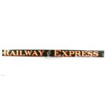 Railway Express Porcelain Enamel Agency Sign