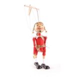Wooden Pelham Style Marionette Jester Puppet
