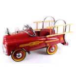 Fire Dept No 9 Hook & Ladder Pedal Car C. 1950's