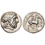 Macedonian Kingdom. Philip II. Silver Tetradrachm (14.38 g), 359-336 BC. EF