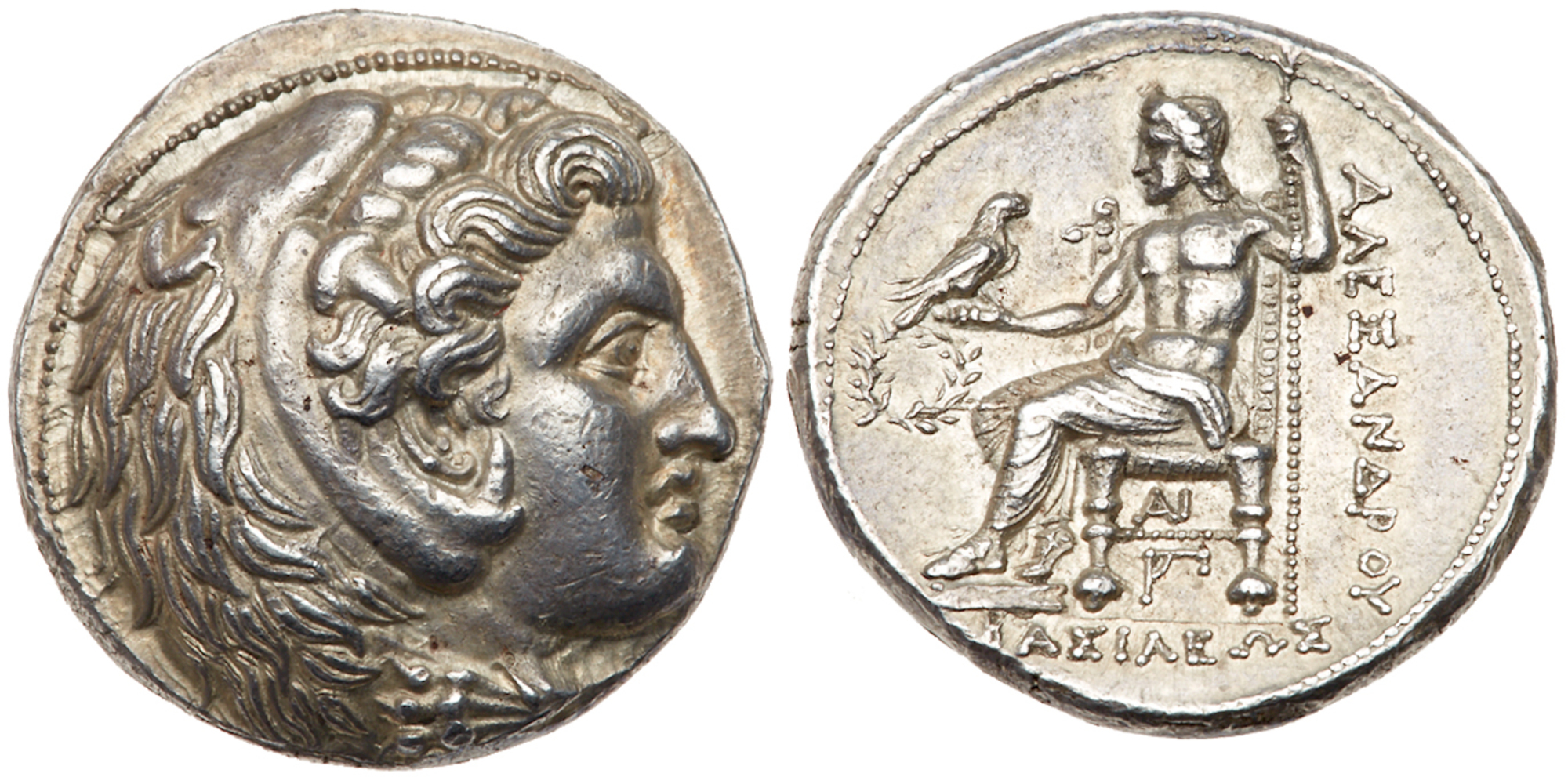 Macedonian Kingdom. Alexander III, the Great, 336-323 BC. Silver Tetradrachm (17g). EF