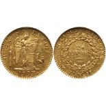 France. Louis XVI (1774-1792). Gold Louis d'or of 24 Livres, 1793-W (Lille)