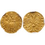 France: Orange. Prince Raymond III (1335-1340) or Raymond IV (1340-1393). gold Florin, undated