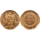 France. Third Republic (1871-1940). gold 50 Francs, 1904-A (Paris)