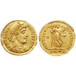 Magnus Maximus. Gold Solidus (4.48 g), AD 383-388. MS