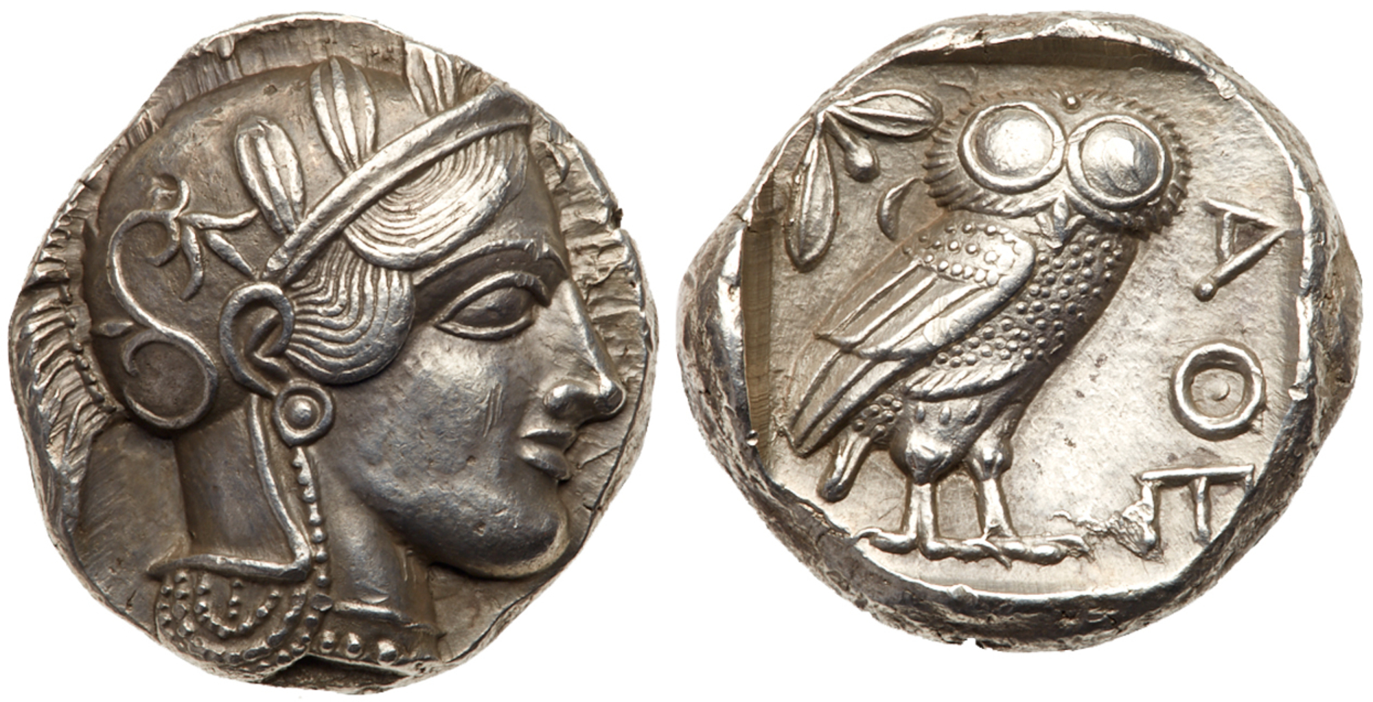 Attica, Athens. Silver Tetradrachm (17.16 g), ca. 440-404 BC. EF