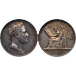 Medal. Silver. 40 mm. By B. Andrieu. On the Visit of Emperor Alexander I to Paris, 1814