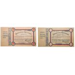 25, 100 and 500 Roubles, 1919. Odessa, Provisional Food Recepits