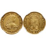 Chile. Fernando VI (1746-1760). Gold 4 Escudos, 1750/5 J, Santiago mint