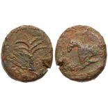 Judaea, Bar Kokhba Revolt. Ã† Small Bronze, 132-135 CE. VF