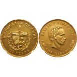 Cuba. Gold 100 Pesos, 1988