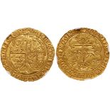 France. Henry VI, King of England and France (1422-1453). Gold Salut d'or, undated (3.46g)