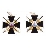 ORDER OF ST. ANNE. Cross. 2nd or possibly 1st Class. Military Division.