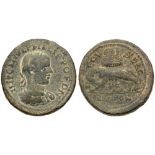 Samaria, City Coinage, Neapolis. Philip II. Ã† 29 (18.03 g), AD 247-249. EF