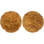 France: Brittany. Francois I (1442-1450). Gold Cavalier d'or, undated, 3.23g (Rennes)