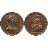 George III (1760-1820), Copper Proof Halfpenny, 1770