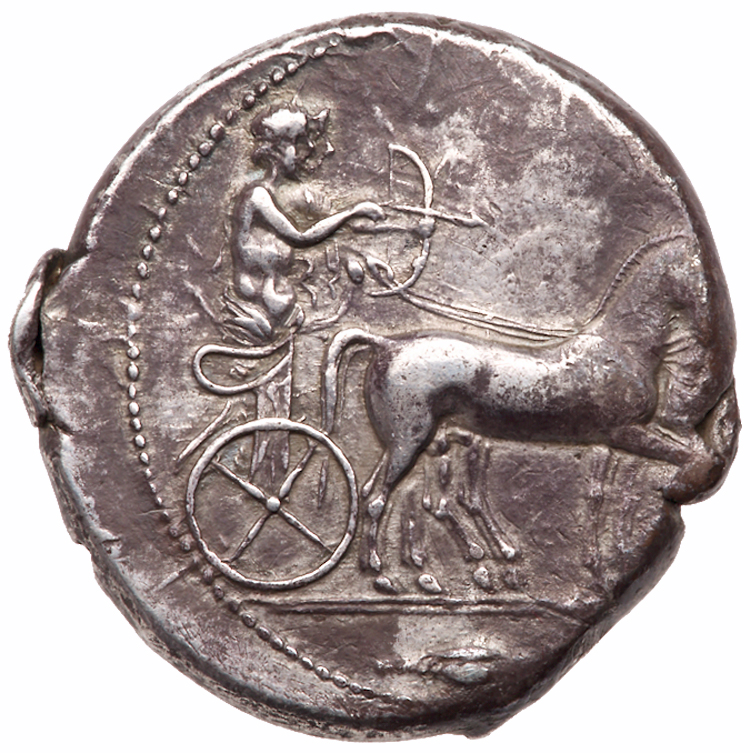 Sicily, Selinos. Silver Tetradrachm (17.34 g), ca. 455-409 BC. VF - Image 2 of 3