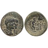 Samaria, City Coinage, Neapolis. Philip I & Philip II. Ã† 28 (19.65 g), AD 244-249. VF