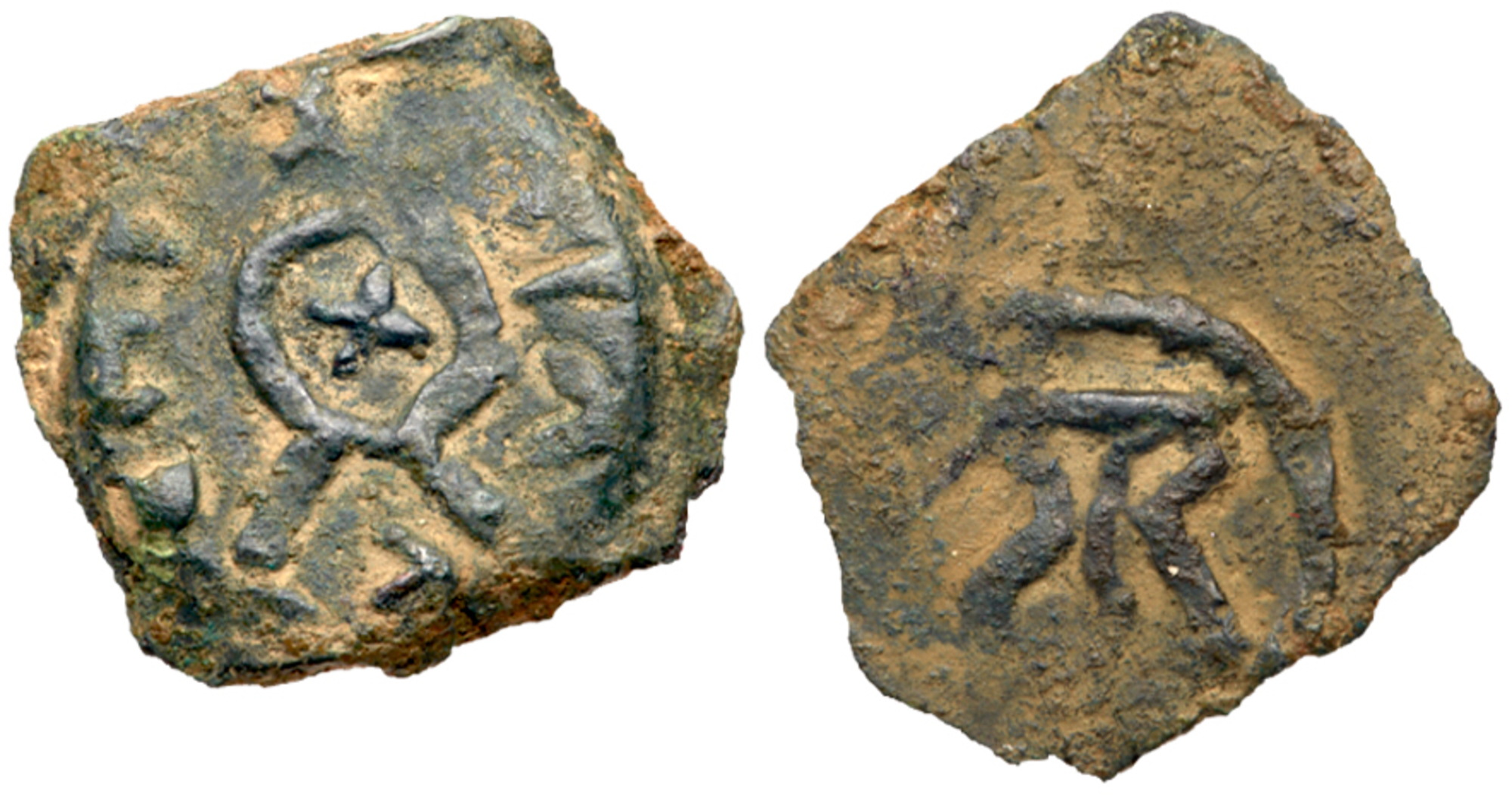 Judaea, Herodian Kingdom. Herod I. Ã† Prutah (1.85 g), 40 BCE-4 CE. VF