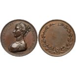 Medal. Bronze. 47 mm. By Jean Henri Simon. Anna Pavlovna, Princess of Orange, n.d. (ca. 1820-1830).