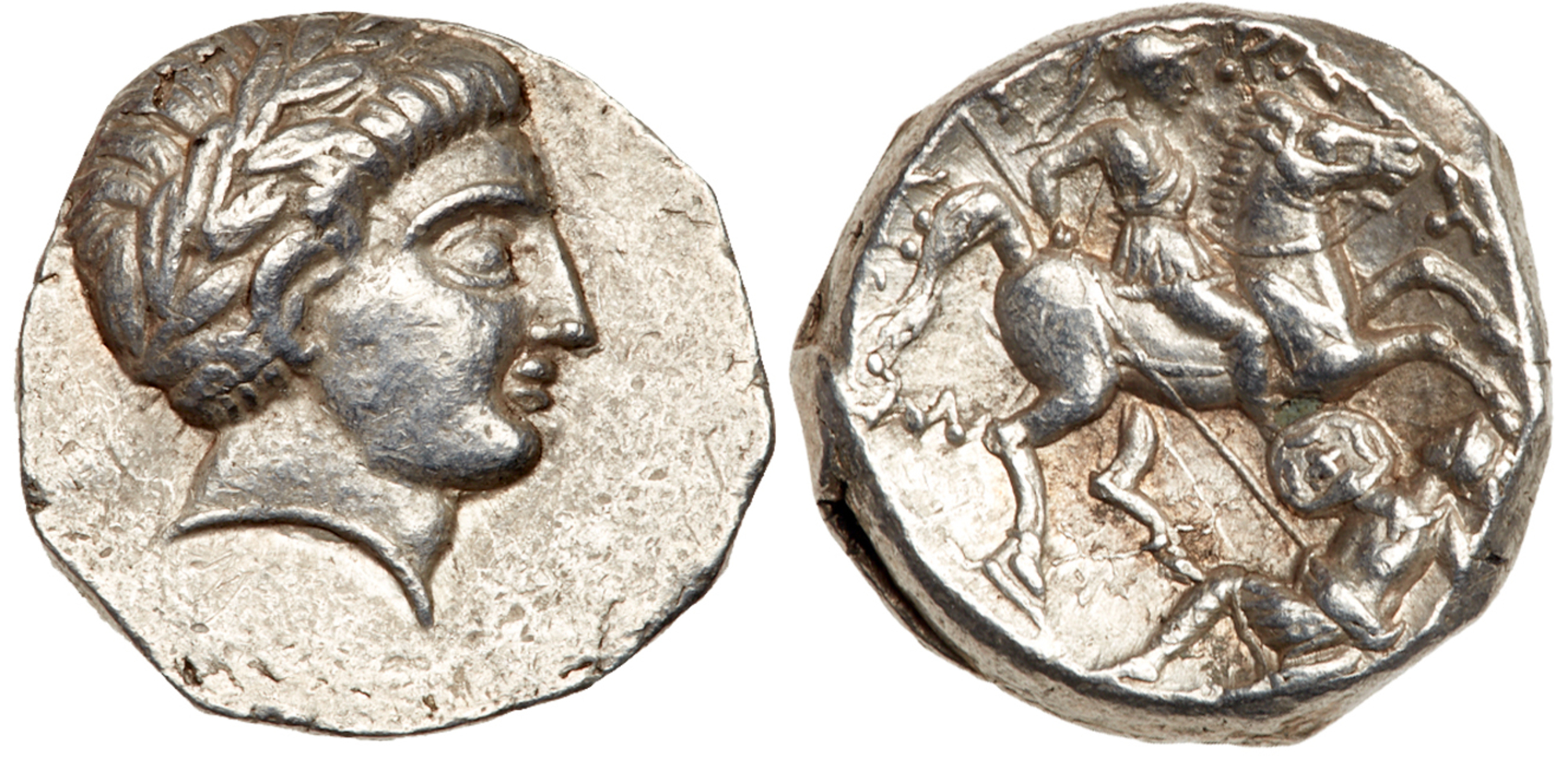 Paeonian Kingdom. Patraos. Silver Tetradrachm (12.49 g), 335-315 BC. VF