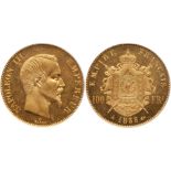 France. Napeoleon III (1852-1870). gold 100 Francs, 1858-A (Paris)