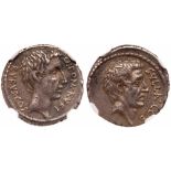 Q. Pompeius Rufus. Silver Denarius (3.76 g), 54 BC